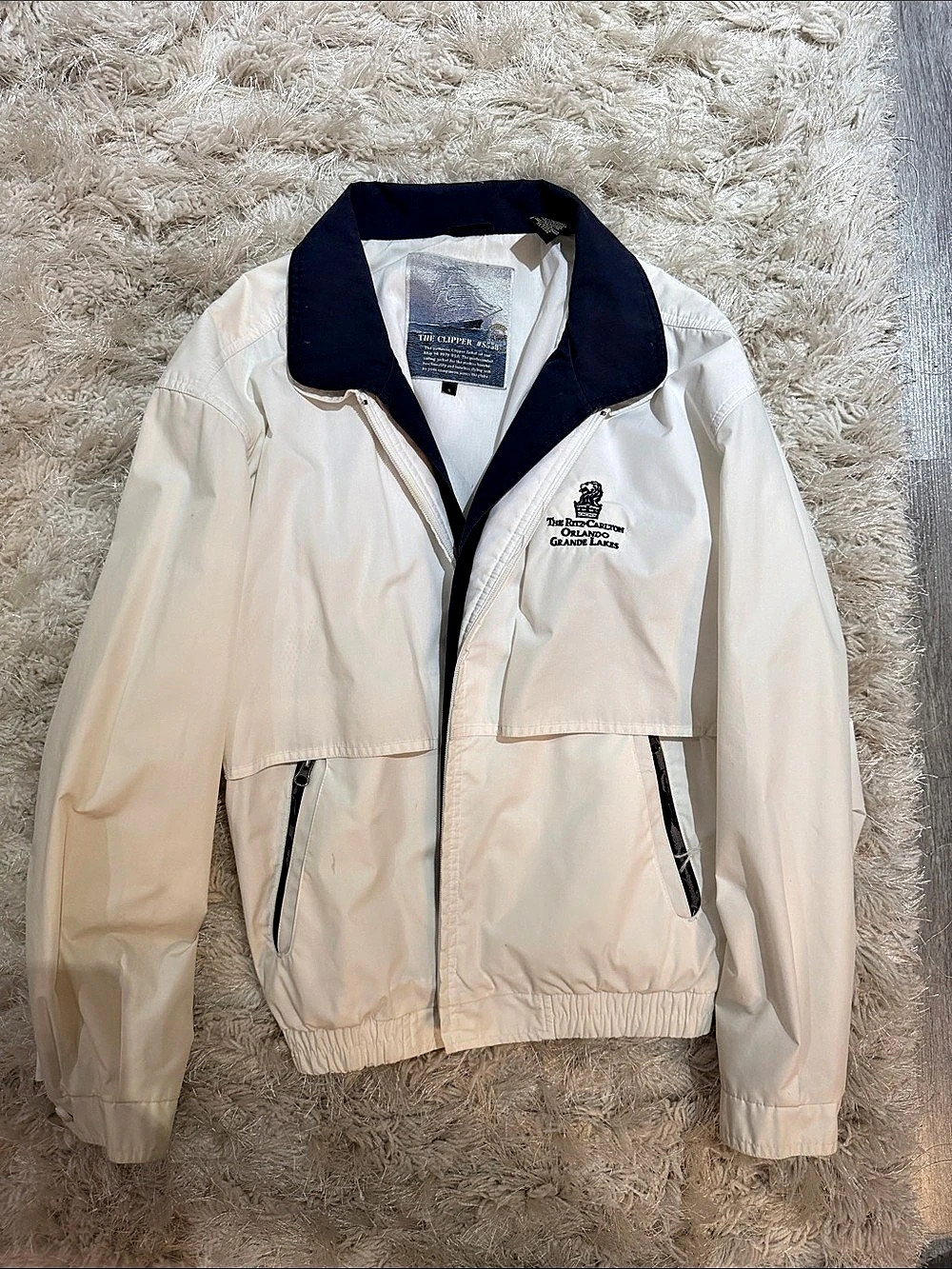 The RITZ-CARLTON The Clipper White & Blue Jacket Size Small